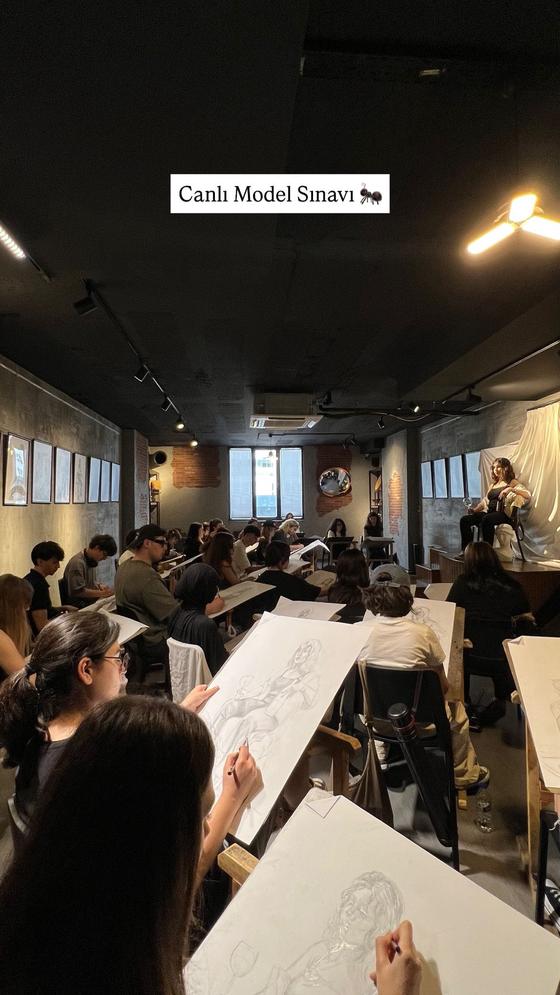Canlı model sınav provası — Anka Sanat Merkezi